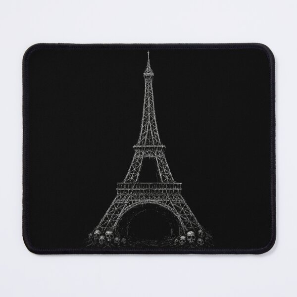 Item preview, Dark Eiffel Tower – Gothic Paris Skull Art designed and sold by Mortisigil.