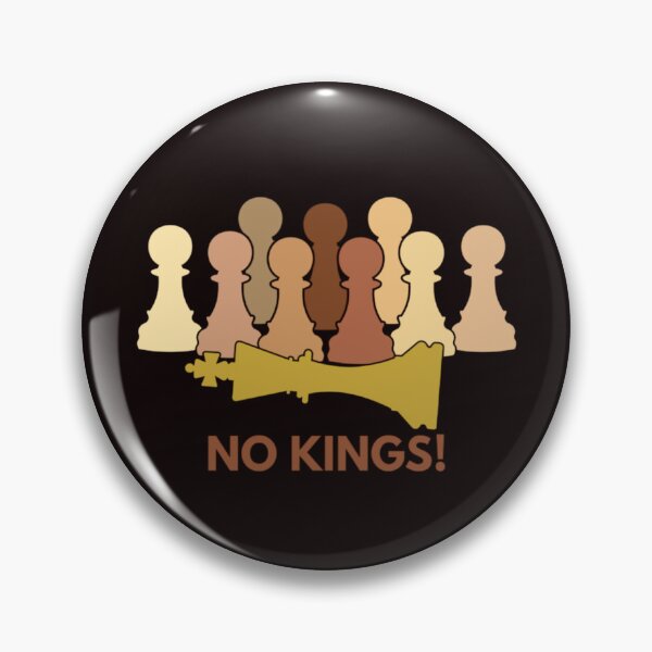 Item preview, No Kings! – Unity & Equality Chess Design (Flesh Toned Pawns / Gold King) designed and sold by  The 99 United.