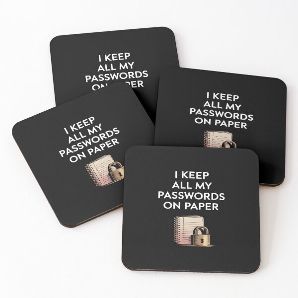 Item preview, I Keep All My Passwords on Paper Notebook Lock designed and sold by JulienAureo.