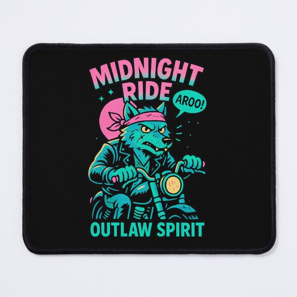 Item preview, Wolf Biker Midnight Ride Outlaw Spirit designed and sold by SholoStudio.