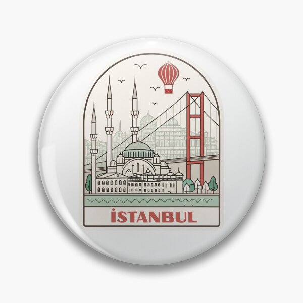 Item preview, Istanbul Travel Sticker - Bosphorus Bridge & Mosque Souvenir designed and sold by asliberry.