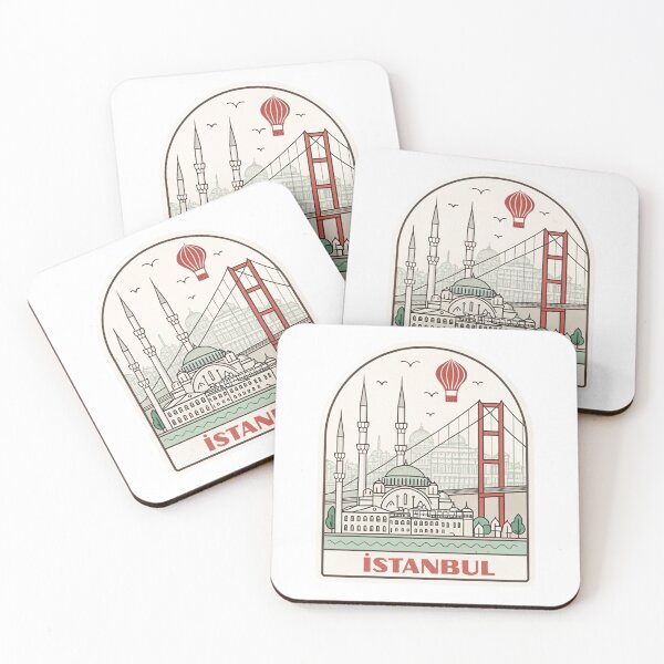 Item preview, Istanbul Travel Sticker - Bosphorus Bridge & Mosque Souvenir designed and sold by asliberry.