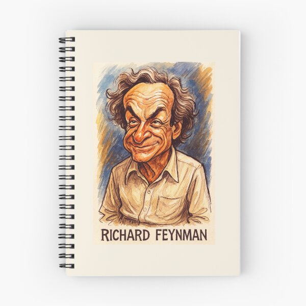 Item preview, Richard Feynman Caricature designed and sold by Sarcastic designs.