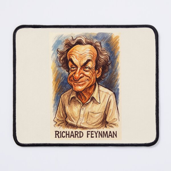 Item preview, Richard Feynman Caricature designed and sold by Sarcastic designs.