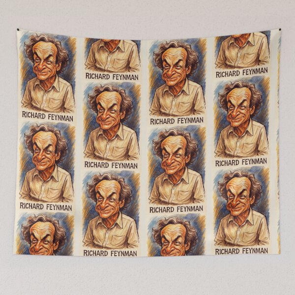 Item preview, Richard Feynman Caricature designed and sold by Sarcastic designs.