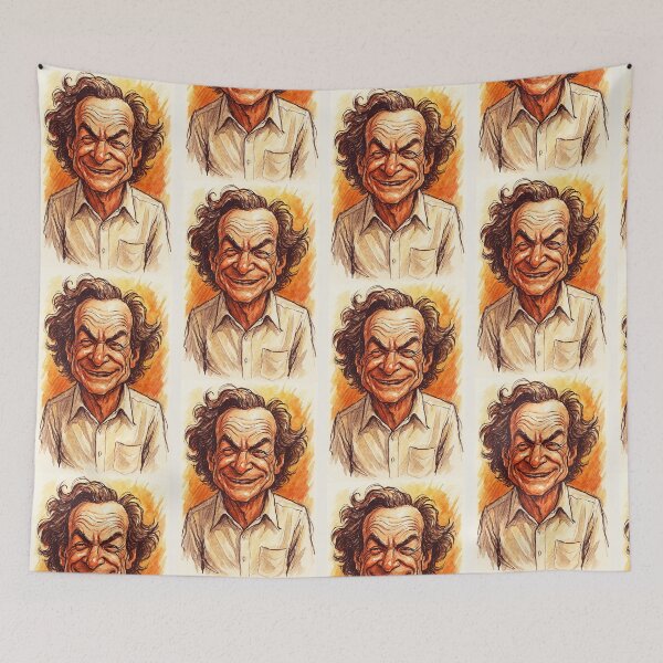 Item preview, Richard Feynman Caricature designed and sold by Sarcastic designs.