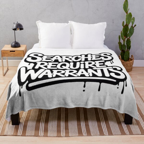 Item preview, Searches Require Warrants Graffiti Statement designed and sold by Ed & Harmony.