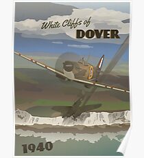 Dover Cliffs 1940 "Battle of Britain Travel Poster" Poster