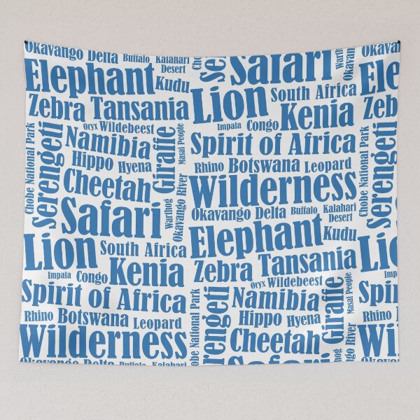 Item preview, Africa continent adventure wilderness elephant lion designed and sold by Helen-Storm.