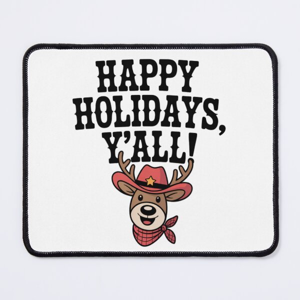 Item preview, Western Christmas Cowboy Reindeer Southern Greeting Festive Art designed and sold by chattsuede.