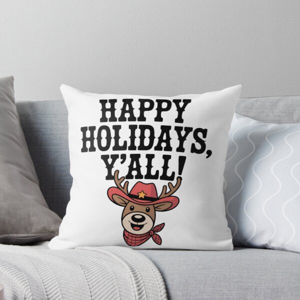 Item preview, Western Christmas Cowboy Reindeer Southern Greeting Festive Art designed and sold by chattsuede.