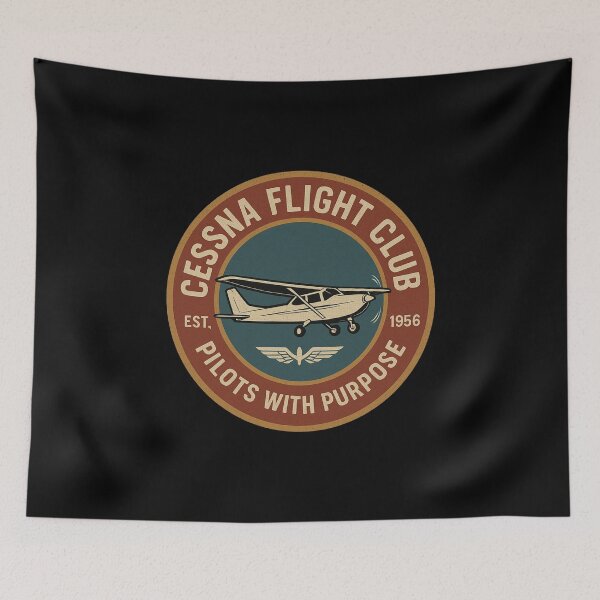 Item preview, Cessna Flight Club – Vintage Pilot Patch (Est. 1956) designed and sold by getpressedshirt.