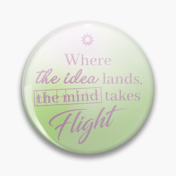 Item preview, WHERE THE IDEA LANDS, THE MIND TAKES FLIGHT-LIME GREEN designed and sold by LIS AND MELIVERSO.
