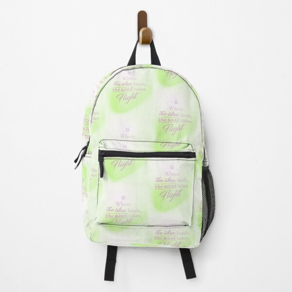 Item preview, WHERE THE IDEA LANDS, THE MIND TAKES FLIGHT-LIME GREEN designed and sold by LIS AND MELIVERSO.