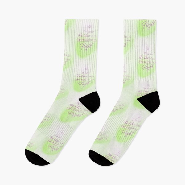 Item preview, WHERE THE IDEA LANDS, THE MIND TAKES FLIGHT-LIME GREEN designed and sold by LIS AND MELIVERSO.