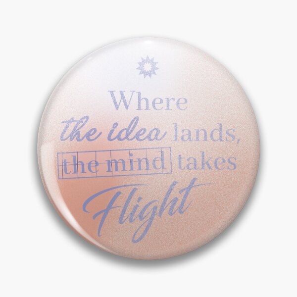 Item preview, WHERE THE IDEA LANDS, THE MIND TAKES FLIGHT-CORAL designed and sold by LIS AND MELIVERSO.