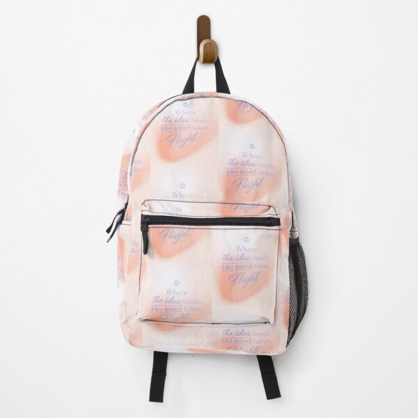Item preview, WHERE THE IDEA LANDS, THE MIND TAKES FLIGHT-CORAL designed and sold by LIS AND MELIVERSO.