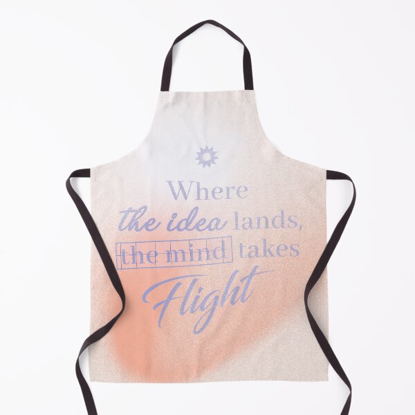 Item preview, WHERE THE IDEA LANDS, THE MIND TAKES FLIGHT-CORAL designed and sold by LIS AND MELIVERSO.