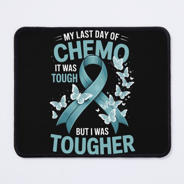 Item preview, Last Day Of Chemo Ovarian Cancer Awareness Ribbon Butterfly designed and sold by TrinaEspinoza.
