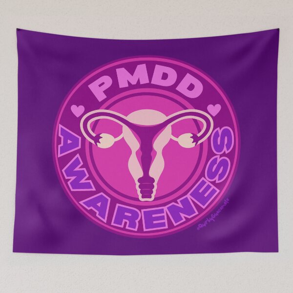 Item preview, PMDD Awareness Logo | Pink Purple Womb (Version 1) designed and sold by QuirkyGuacamole.
