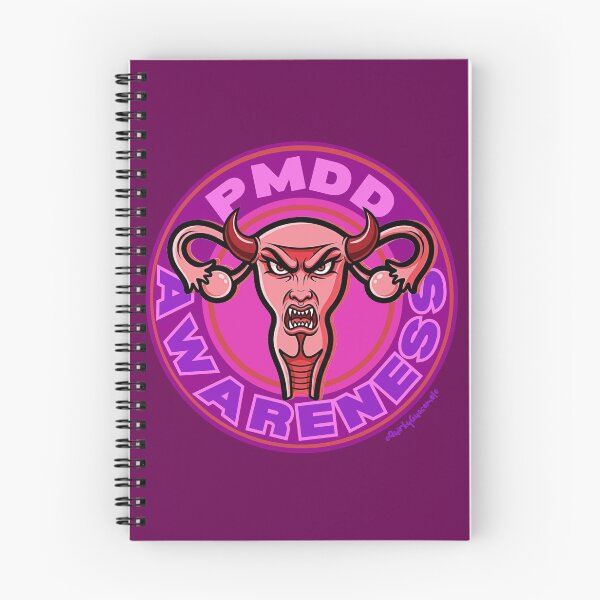 Item preview, PMDD Awareness Logo | Angry Womb with Horns (Version 2) designed and sold by QuirkyGuacamole.