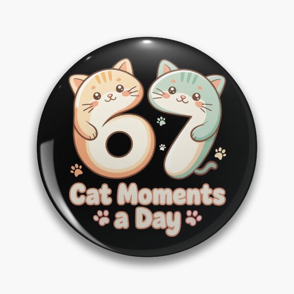 Item preview, 67 Six Seven 6-7 Cat Meme designed and sold by BlightedArt.