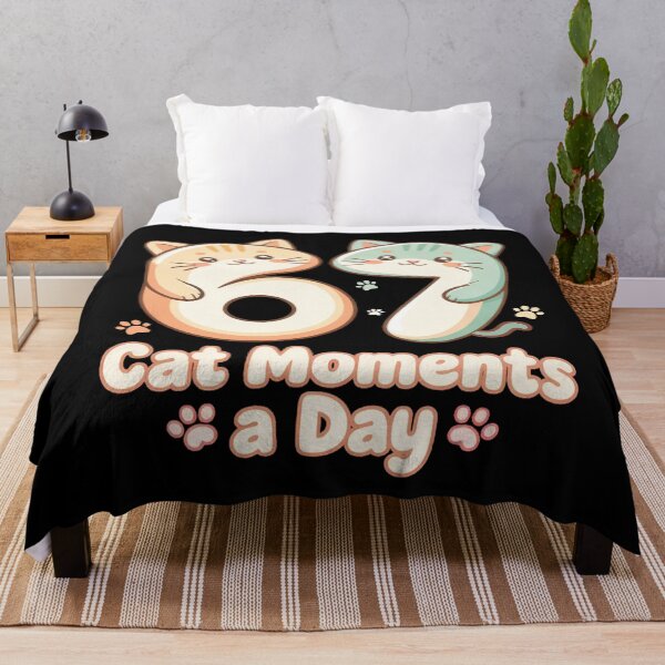 Item preview, 67 Six Seven 6-7 Cat Meme designed and sold by BlightedArt.