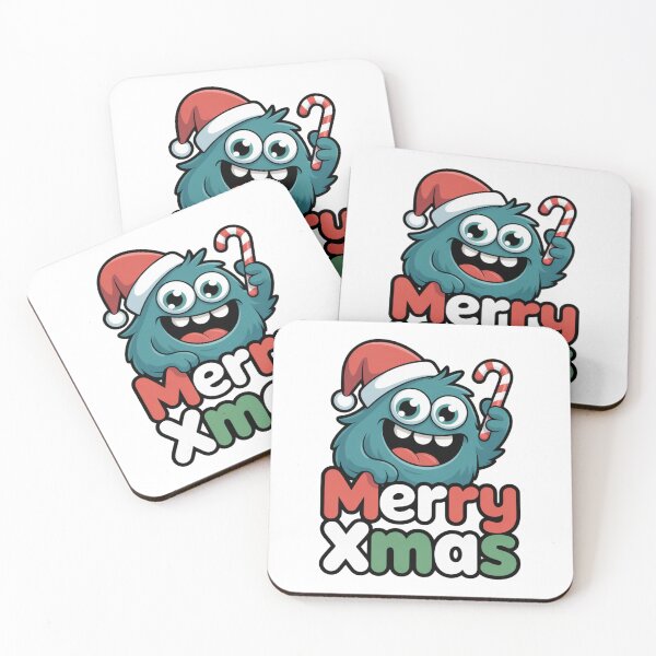 Item preview, Cute Blue Monster Christmas Gift Festive Cartoon Joy designed and sold by chattsuede.