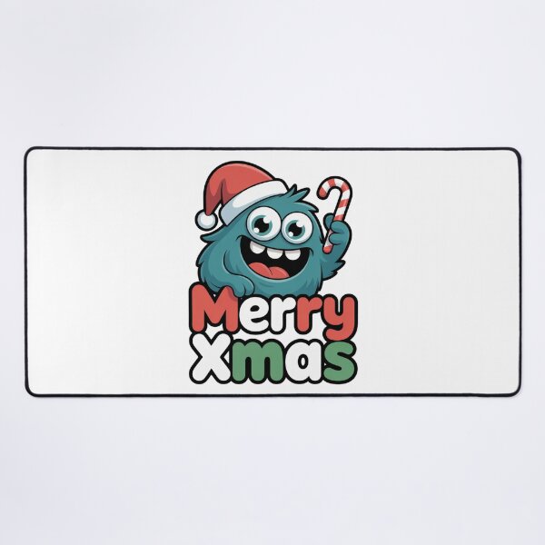 Item preview, Cute Blue Monster Christmas Gift Festive Cartoon Joy designed and sold by chattsuede.