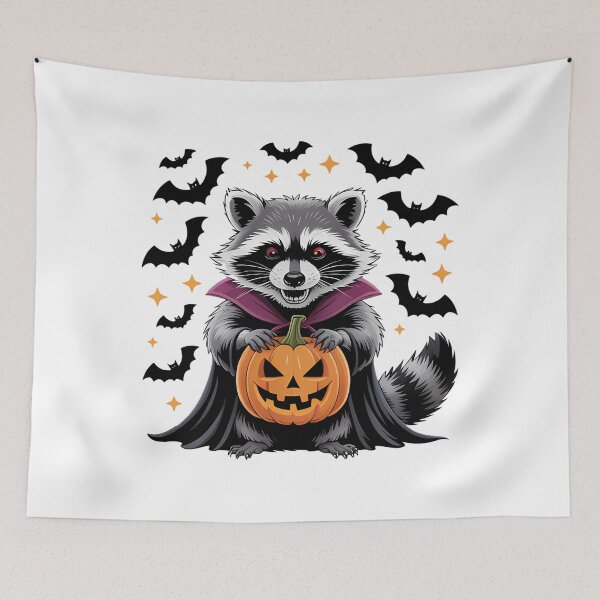 Item preview, Racoon Pumpink Happy Halloween designed and sold by TrinaEspinoza.