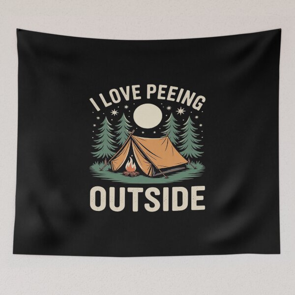 Item preview, I Love Peeing Outside Camping Fun designed and sold by tabdejinti.