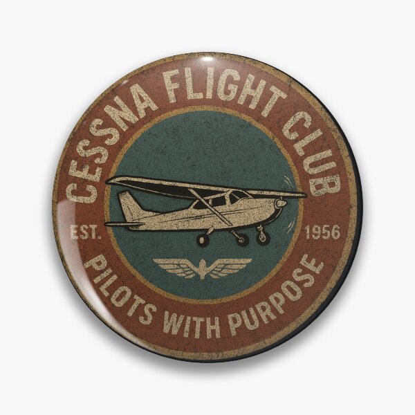 Item preview, Distressed Cessna Flight Club – Vintage Pilot Patch (Est. 1956) designed and sold by getpressedshirt.