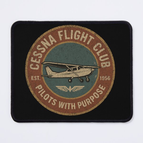 Item preview, Distressed Cessna Flight Club – Vintage Pilot Patch (Est. 1956) designed and sold by getpressedshirt.