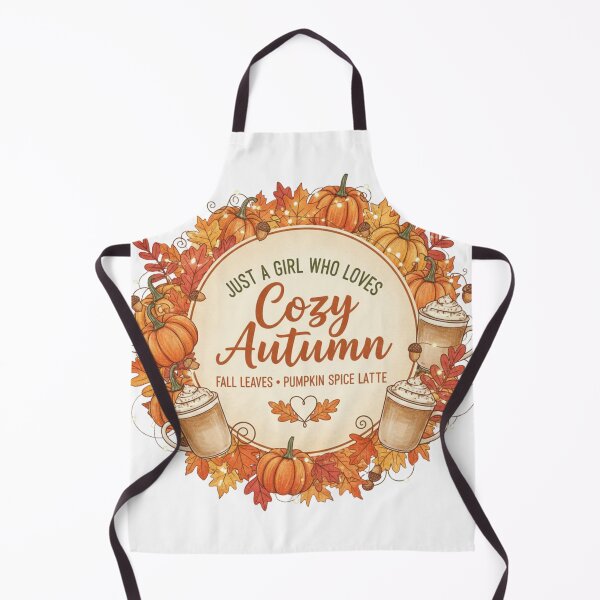 Item preview, Just a Girl Who Loves Fall Leaves, Latte & Pumpkins - Cozy Autumn Vibes designed and sold by Wear Sculpt.