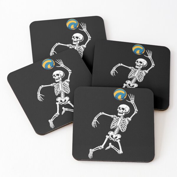 Item preview, Skeleton Playing Volleyball Lovers Spooky Halloween designed and sold by TrinaEspinoza.