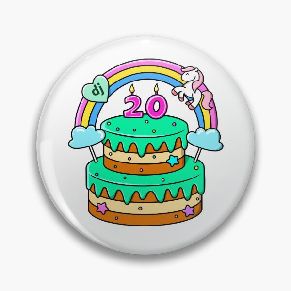 Item preview, Django 20th Birthday Cake designed and sold by sjbitcode.
