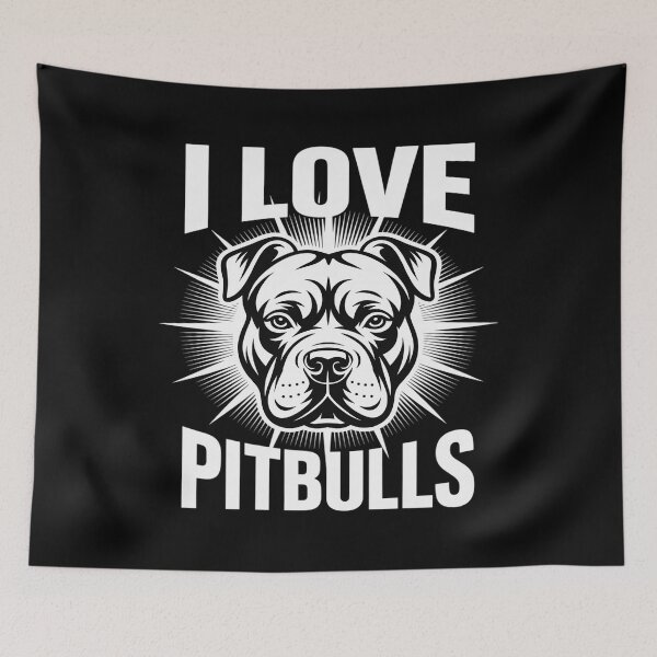 Item preview, I Love Pitbulls Fierce Loyal Companions designed and sold by tabdejinti.