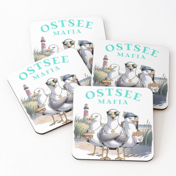 Item preview, Baltic Sea Mafia – Funny seagull gang with lighthouse, fries & burgers designed and sold by Jawoahl.