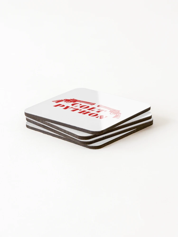 Thumbnail 4 of 5, Coasters (Set of 4), Colt Python designed and sold by UNK-Fatigues.