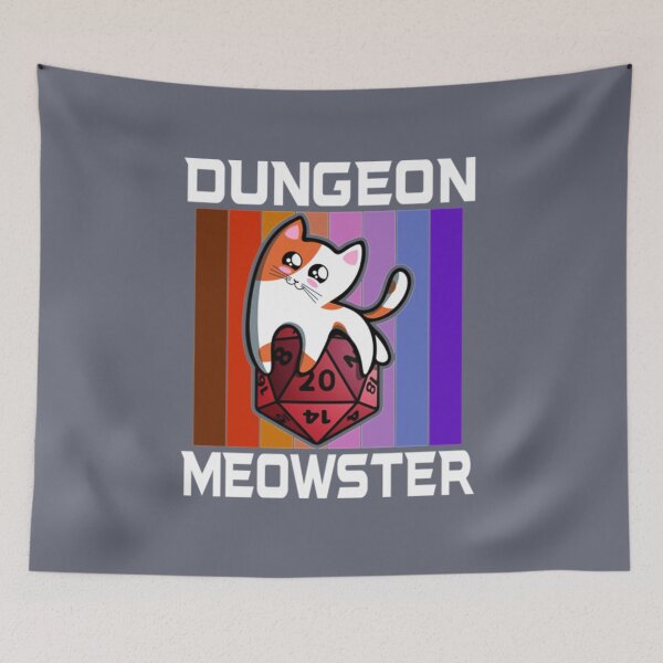 Item preview, Dungeon Meowster Funny Nerdy Gamer Cat D20 RPG   designed and sold by Olivia8899.