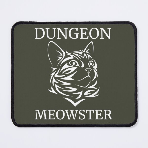 Item preview, Dungeon Moewster Humor Cat Silhouette Quote Fun designed and sold by Olivia8899.