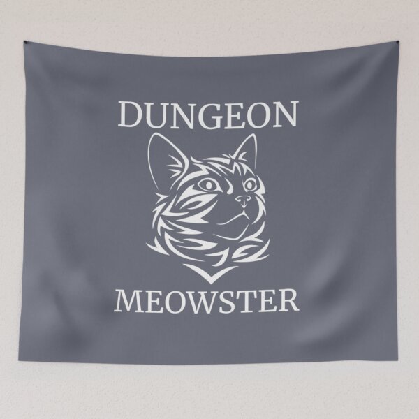 Item preview, Dungeon Moewster Humor Cat Silhouette Quote Fun   designed and sold by Olivia8899.