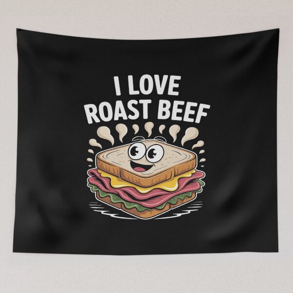 Item preview, I Love Roast Beef Happy Sandwich designed and sold by tabdejinti.
