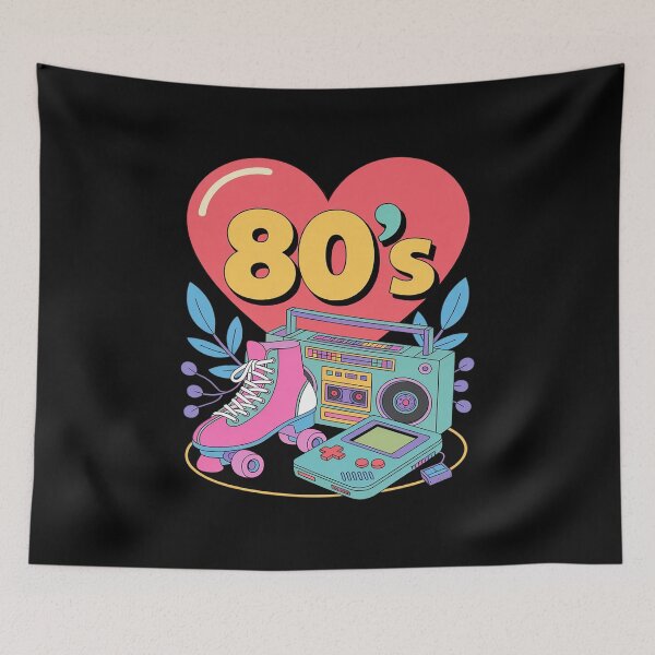 Item preview, I Love the 80's Down Memory Lane Illustration designed and sold by tabdejinti.