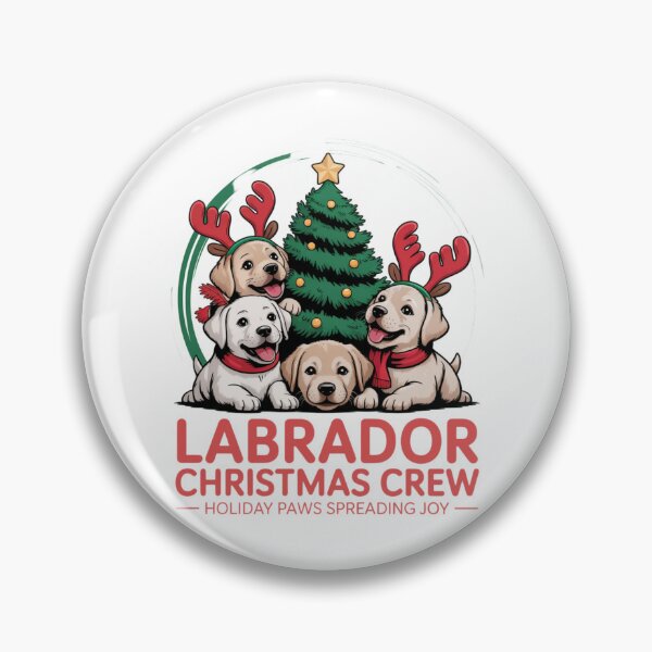 Artikelvorschau, Labrador Weihnachtscrew für Hundeliebhaber Festliche Cartoon-Welpen entworfen und verkauft von chattsuede.