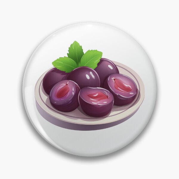 Item preview, Plum Slices Plate Art designed and sold by New-School-Wave.