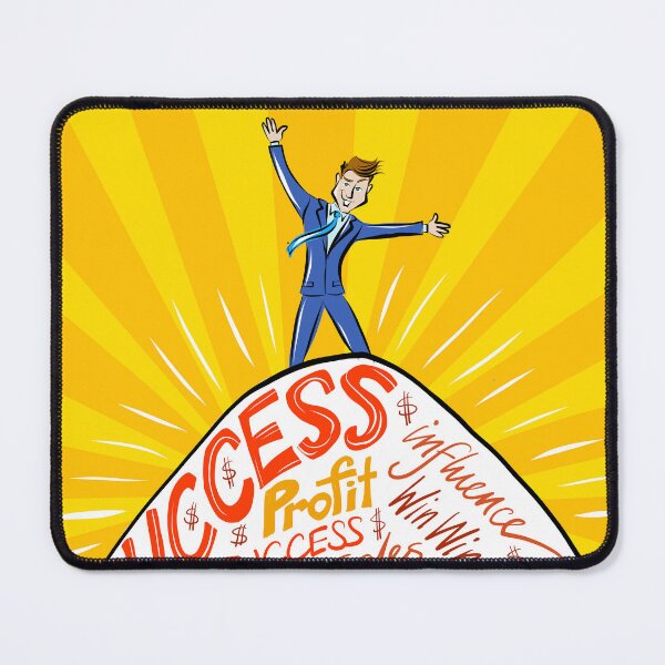 Item preview, Man in suit on Mountain of Success designed and sold by Dani Vittz.