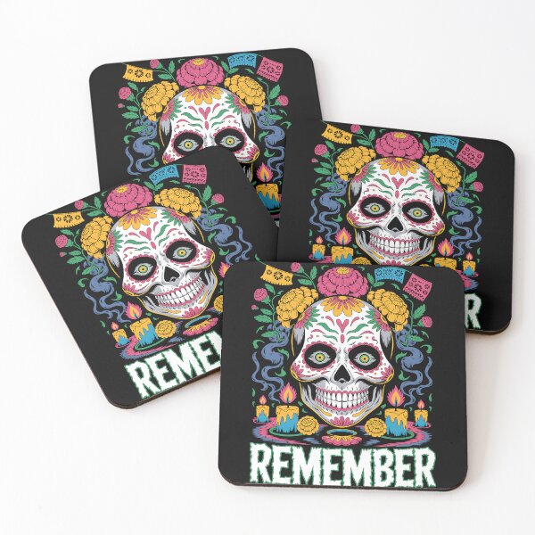 Item preview, Day of the Dead – Vibrant Halloween Sugar Skull Recuerda Calavera designed and sold by Taans-Creation.