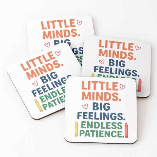 Item preview, Little Minds Big Feelings Endless Patience – Teacher Appreciation Design designed and sold by PapaAli.