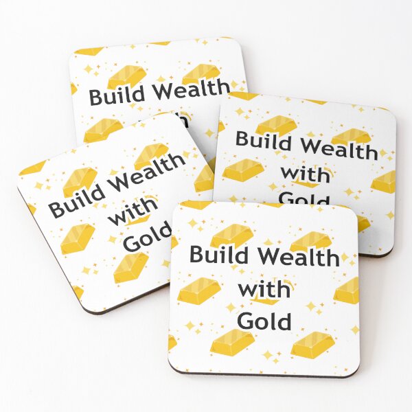 Item preview, cute gold build wealth conversation starter  designed and sold by RubyLobo.